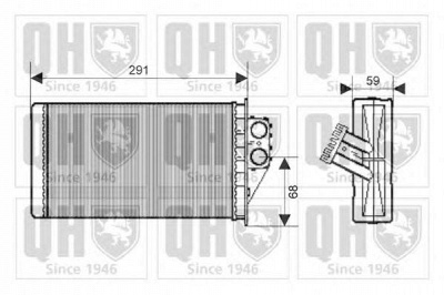 QUINTON HAZELL qhr2167 -  Теплообменник, отопление салона